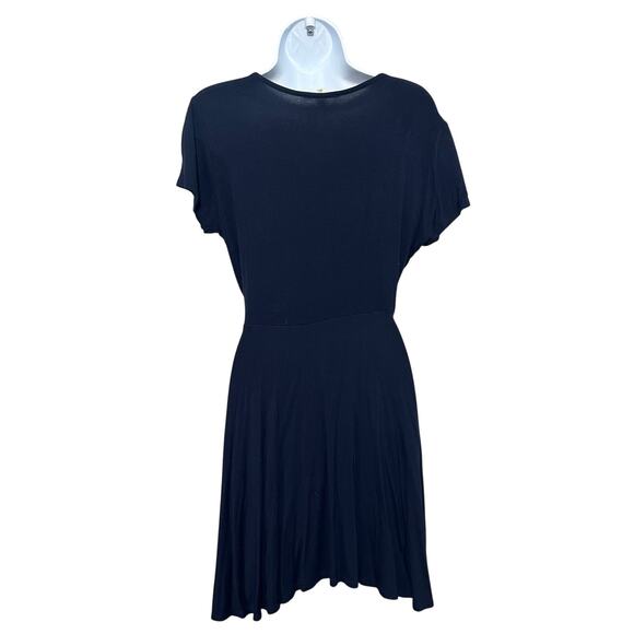 Navy Blue Wrap Dress - Picture 9 of 10
